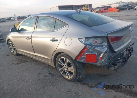 2017 Hyundai Elantra Limited from USA, damaged, VIN 5NPD84LF1HH129848